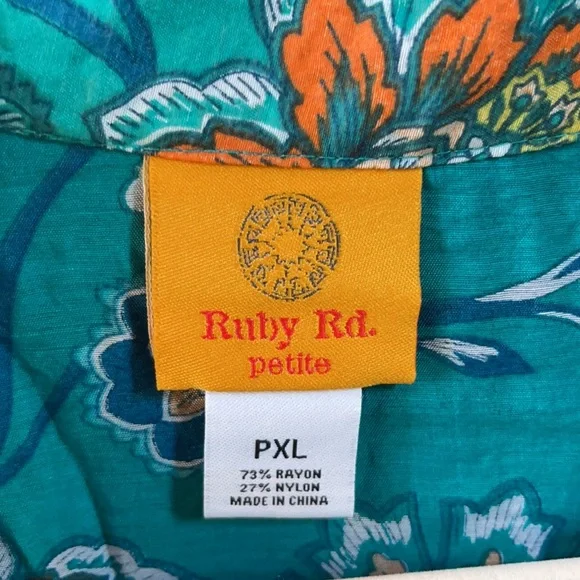 Ruby Rd. Sheer Blouse. - Picture 2 of 8